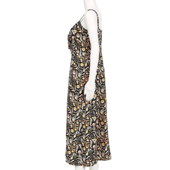 SEED HERITAGE Linen Floral Paisley Midi Dress - Picture 11 of 16